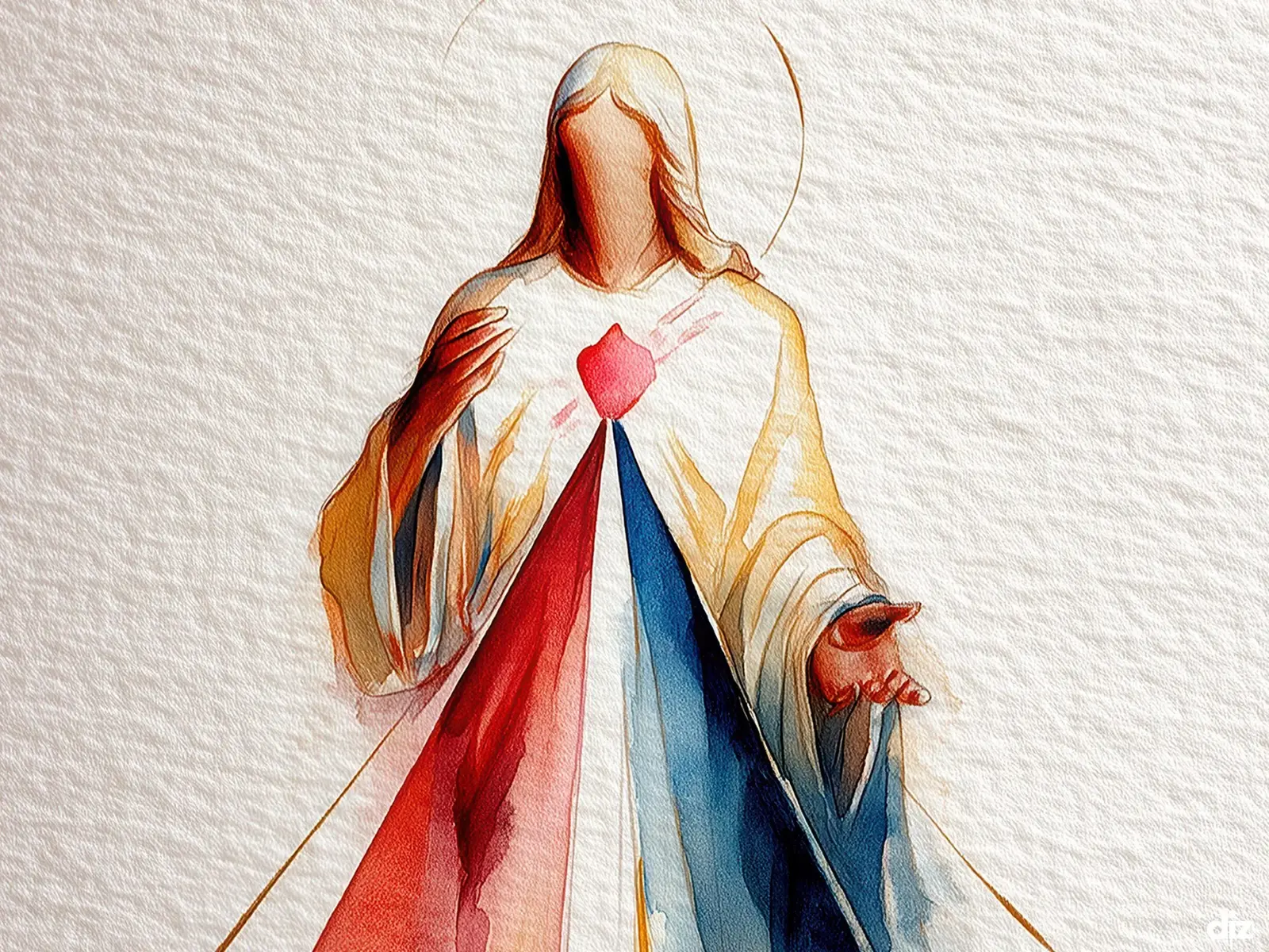 Close-up detail of the flaming Sacred Heart, thorn crown and cross, jesus sacred heart biblical wall art