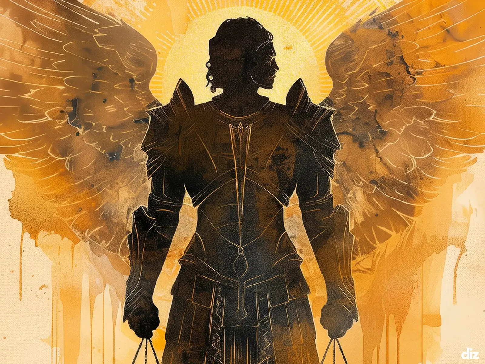 Close-up detail of the flaming Sacred Heart, thorn crown and cross, jesus sacred heart biblical wall art