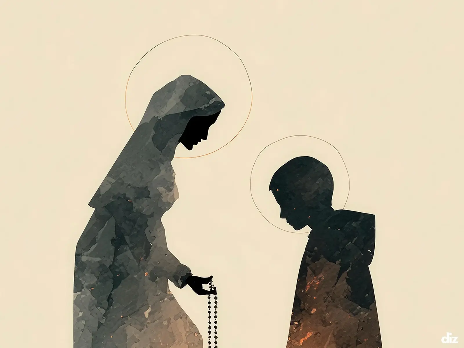 Close-up detail of the flaming Sacred Heart, thorn crown and cross, jesus sacred heart biblical wall art