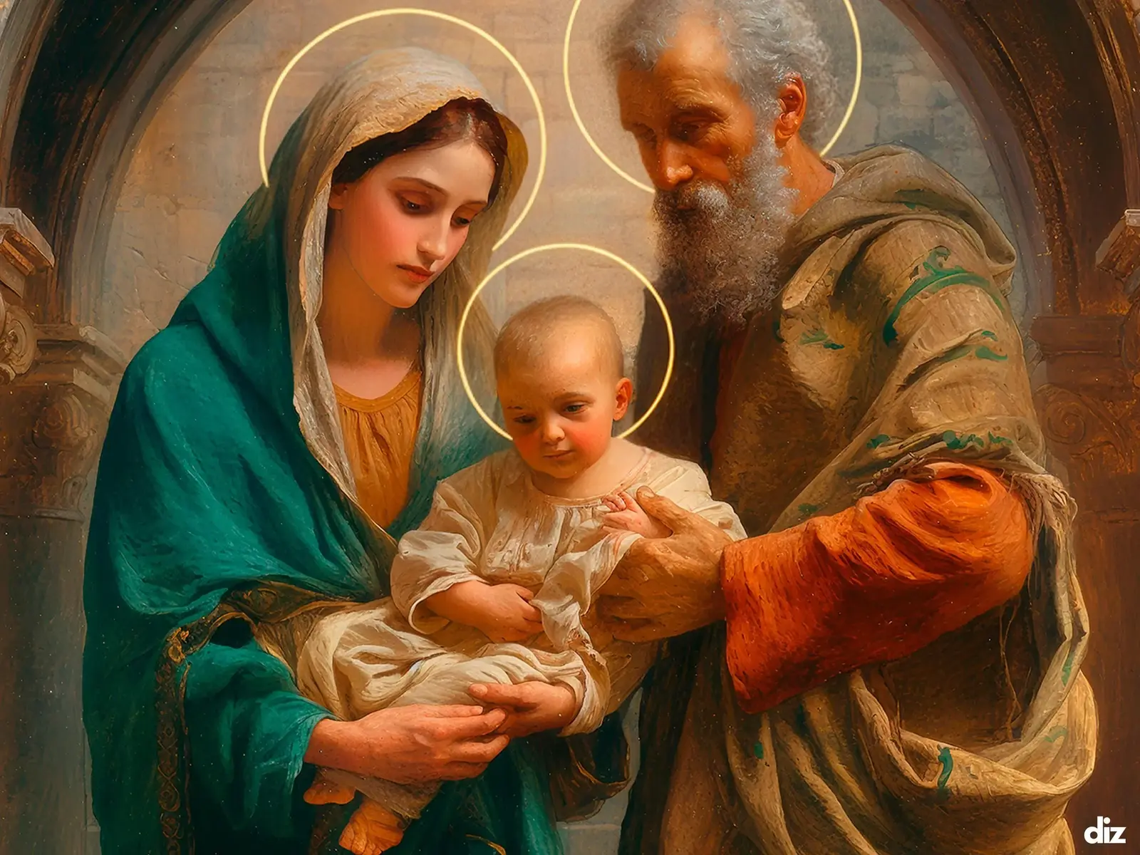 Close-up detail of the flaming Sacred Heart, thorn crown and cross, jesus sacred heart biblical wall art