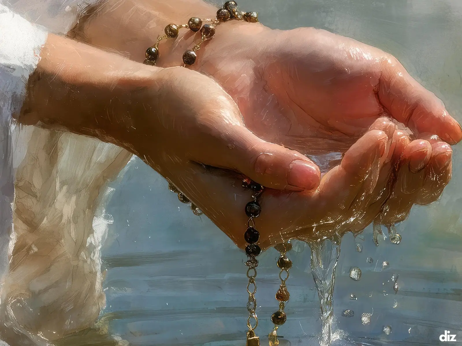 Close-up detail of the flaming Sacred Heart, thorn crown and cross, jesus sacred heart biblical wall art