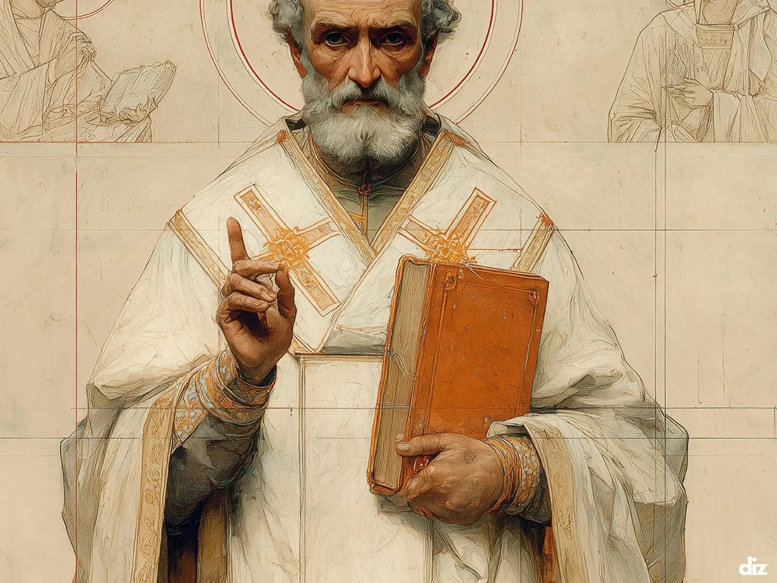 Close-up detail of the flaming Sacred Heart, thorn crown and cross, jesus sacred heart biblical wall art