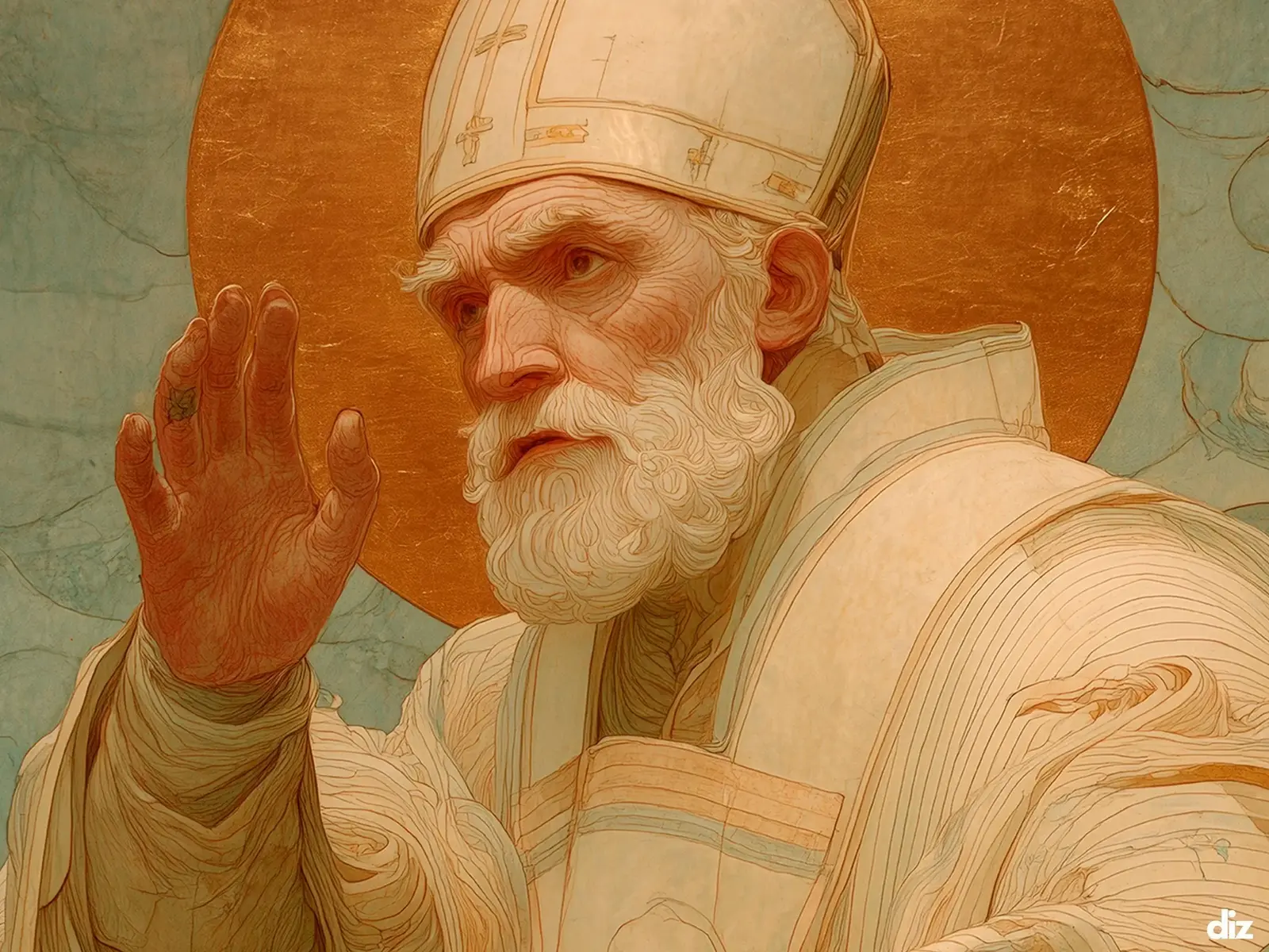 Close-up detail of the flaming Sacred Heart, thorn crown and cross, jesus sacred heart biblical wall art