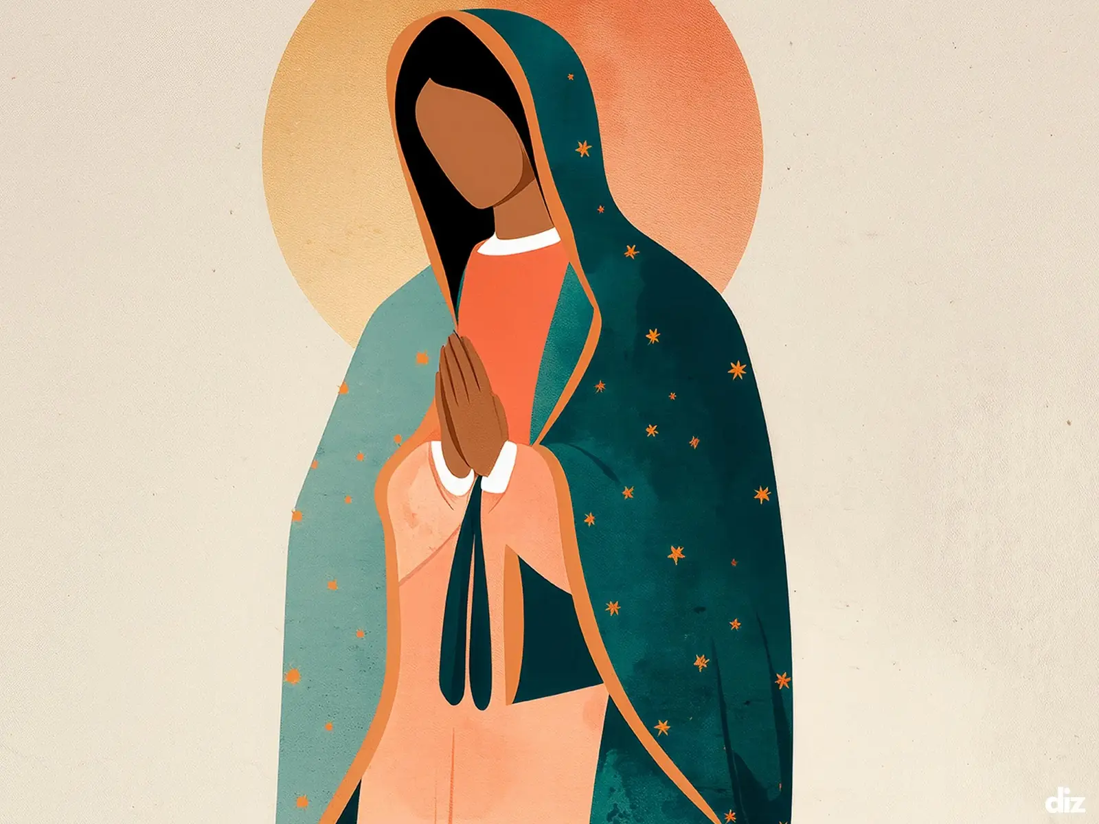 Close-up detail of the flaming Sacred Heart, thorn crown and cross, jesus sacred heart biblical wall art