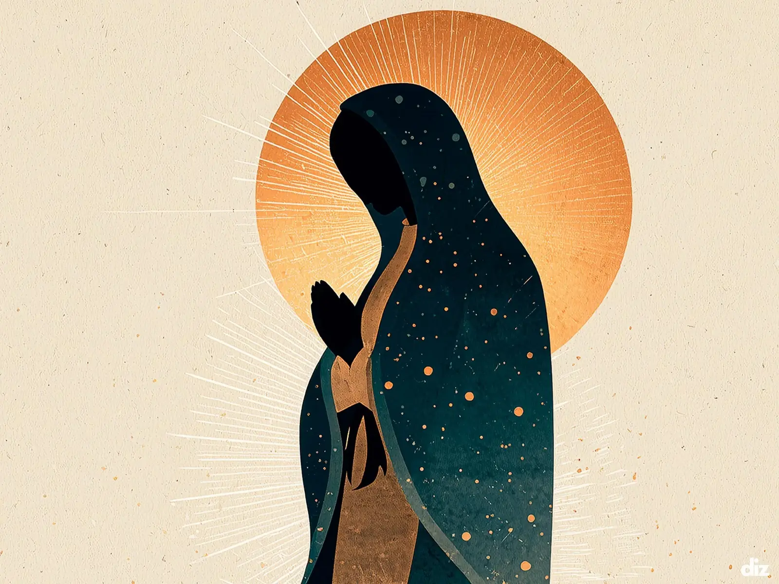 Close-up detail of the flaming Sacred Heart, thorn crown and cross, jesus sacred heart biblical wall art