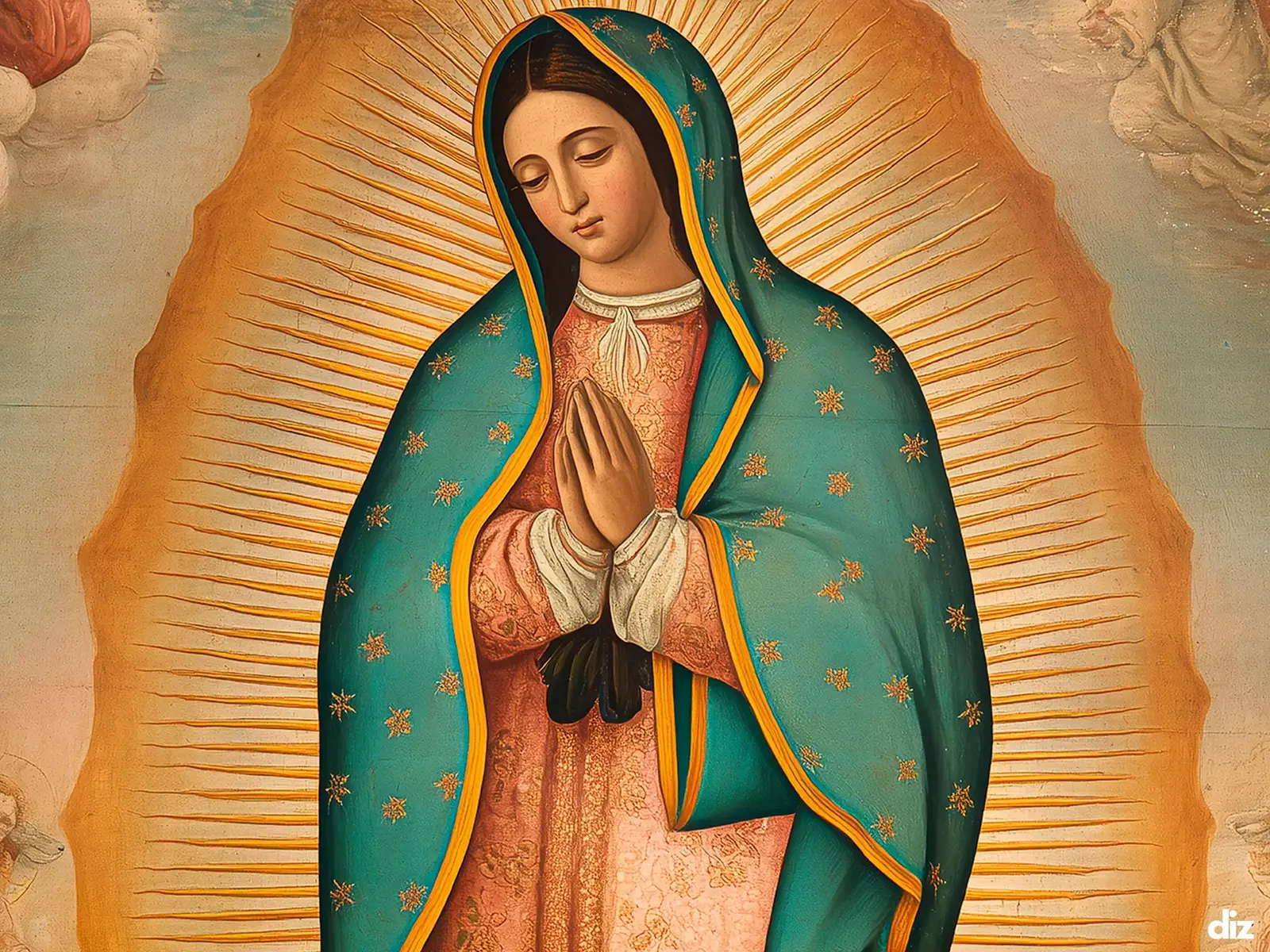 Close-up detail of the flaming Sacred Heart, thorn crown and cross, jesus sacred heart biblical wall art