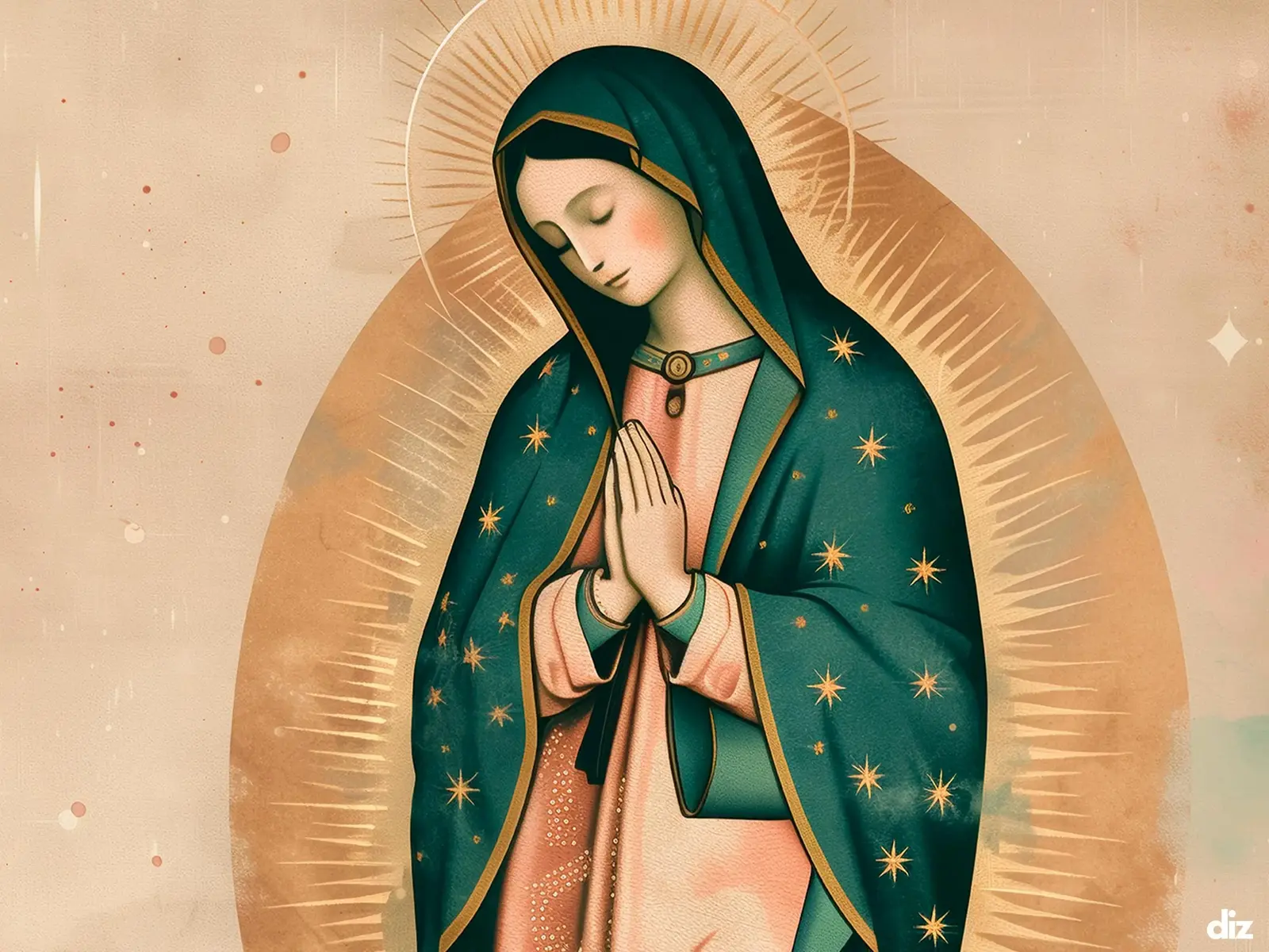 Close-up detail of the flaming Sacred Heart, thorn crown and cross, jesus sacred heart biblical wall art