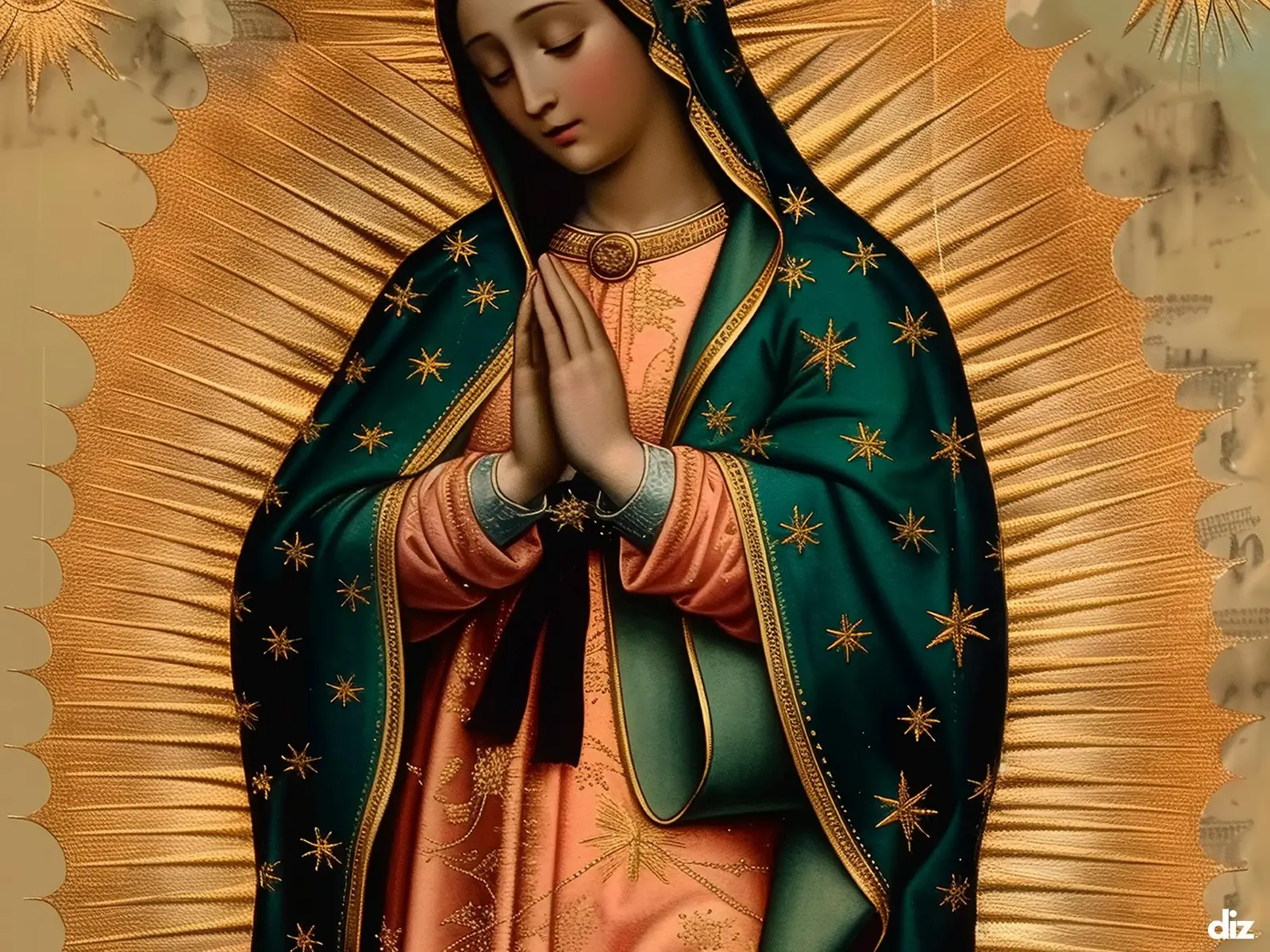 Close-up detail of the flaming Sacred Heart, thorn crown and cross, jesus sacred heart biblical wall art