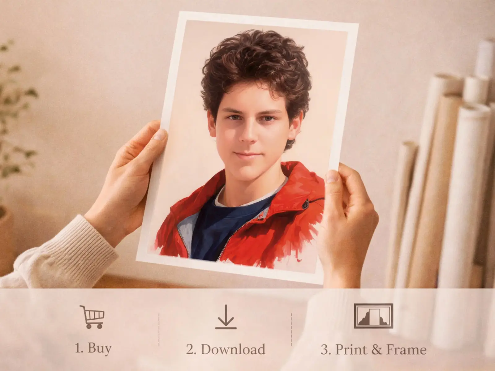 Sacred Heart of Jesus framed above sofa, living room display blending peace and devotion, bible wall art catholic wall art