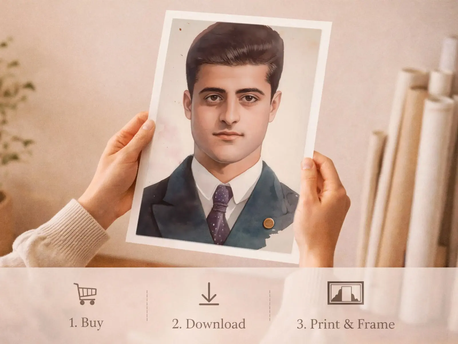 Sacred Heart of Jesus framed above sofa, living room display blending peace and devotion, bible wall art catholic wall art