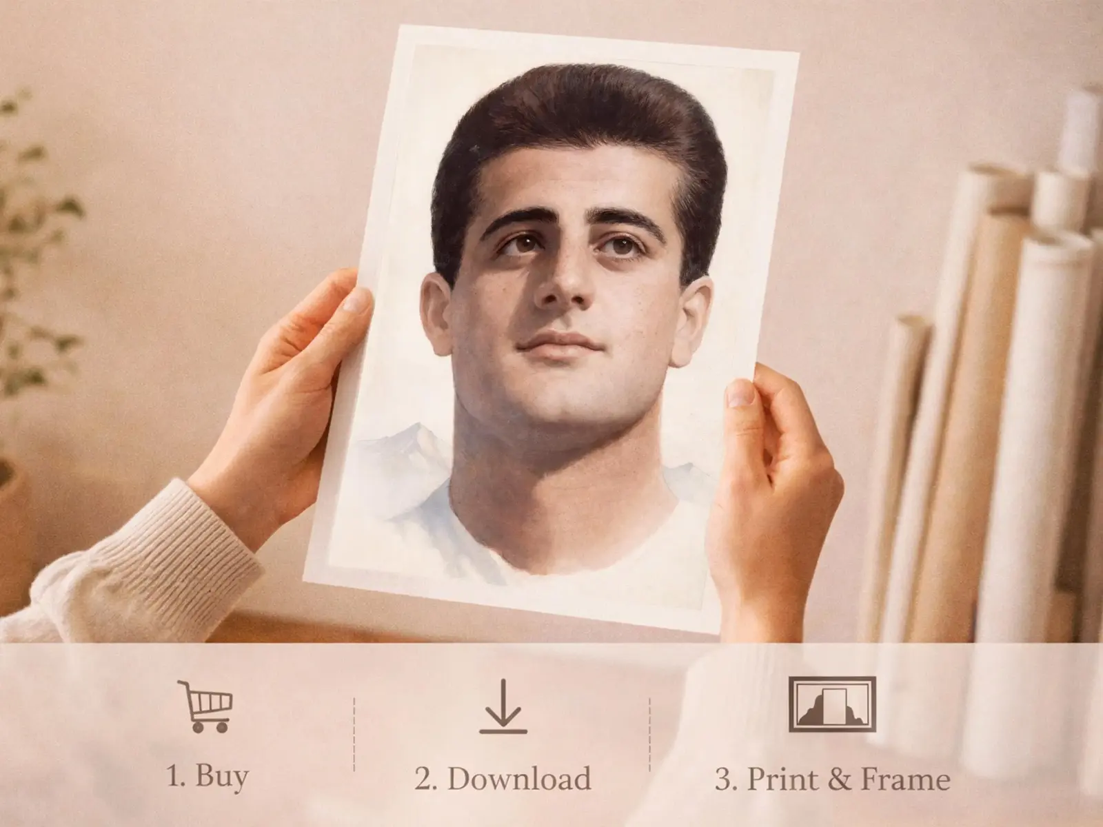 Sacred Heart of Jesus framed above sofa, living room display blending peace and devotion, bible wall art catholic wall art