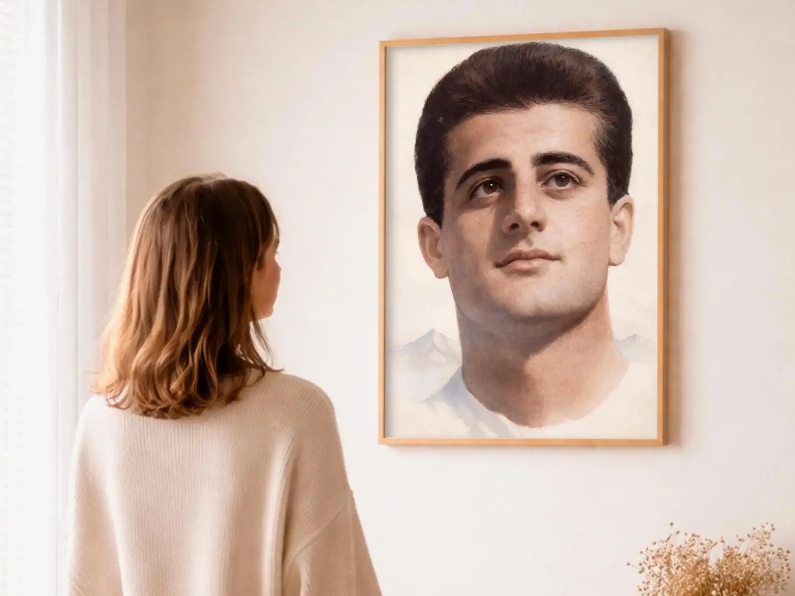 Close-up detail of the flaming Sacred Heart, thorn crown and cross, jesus sacred heart biblical wall art