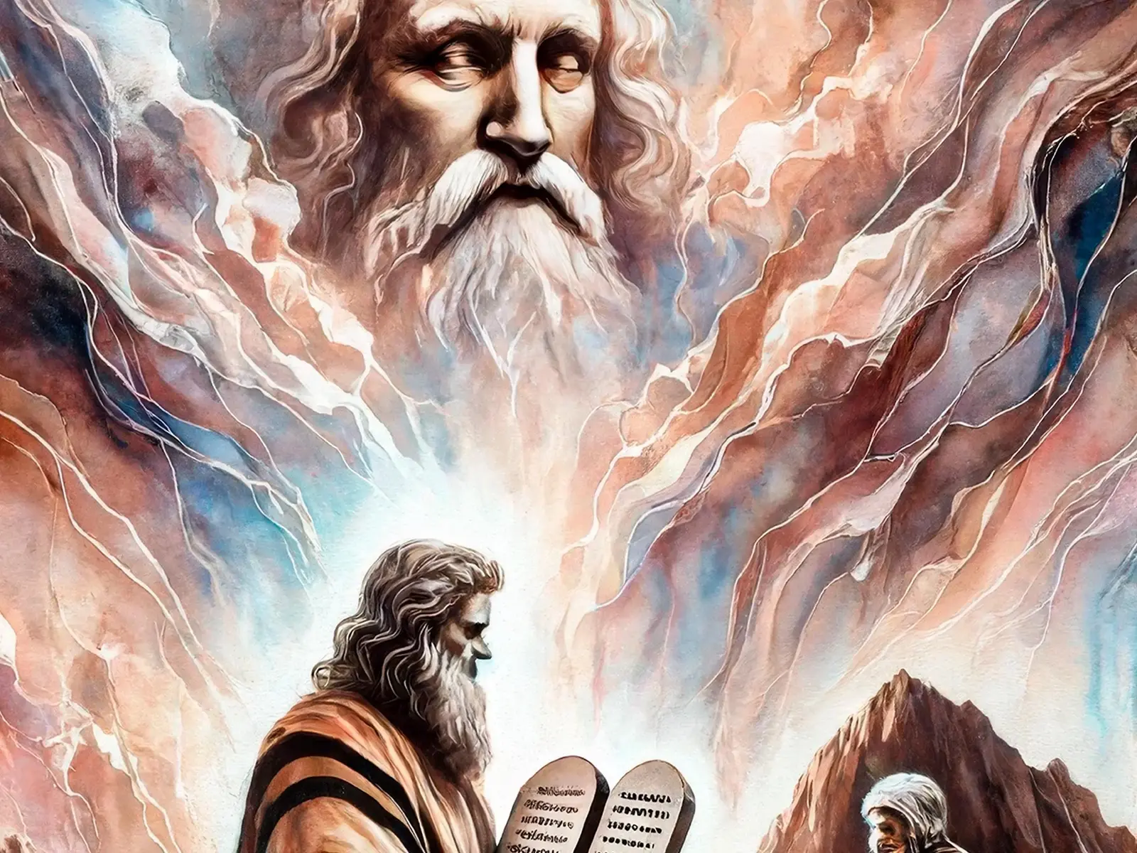 Moses Receiving the Ten Commandments